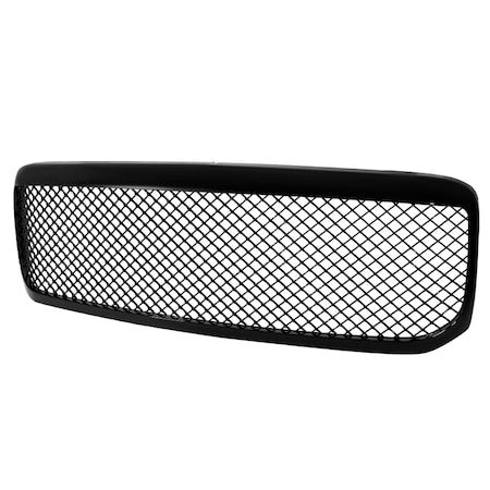 Spec-D Tuning 99-04 Ford F250 Mesh Grille Glossy Black HG-F25099JM-JL